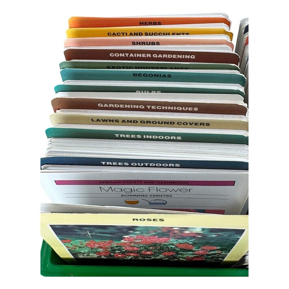 Happy Plants Care Card Set 24 Categories Houseplants Garden Herbs Shrubs Guides - Picture 5 of 10